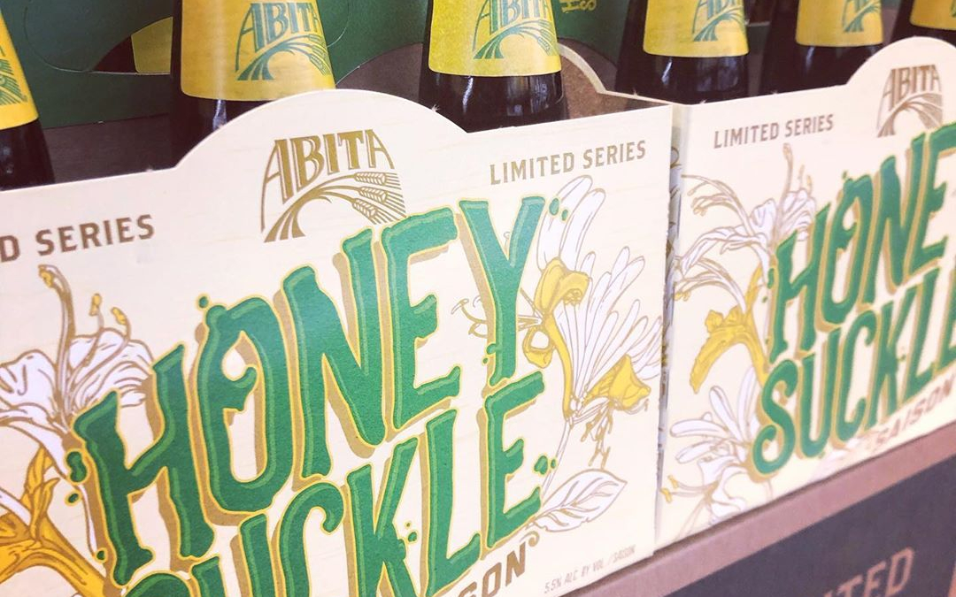 @abitabeer Honeysuckle Saison is now in stock at our Perkins Rd location! #beer #drinklocal #saison…