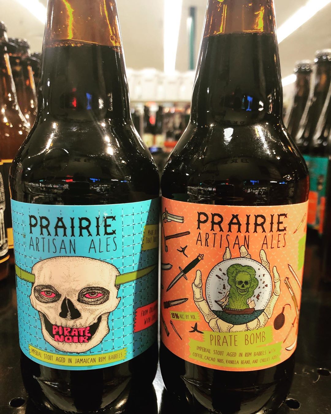 New brews now available at our Perkins Rd location courtesy of @prairieales … #beer #barrelagedbeer…