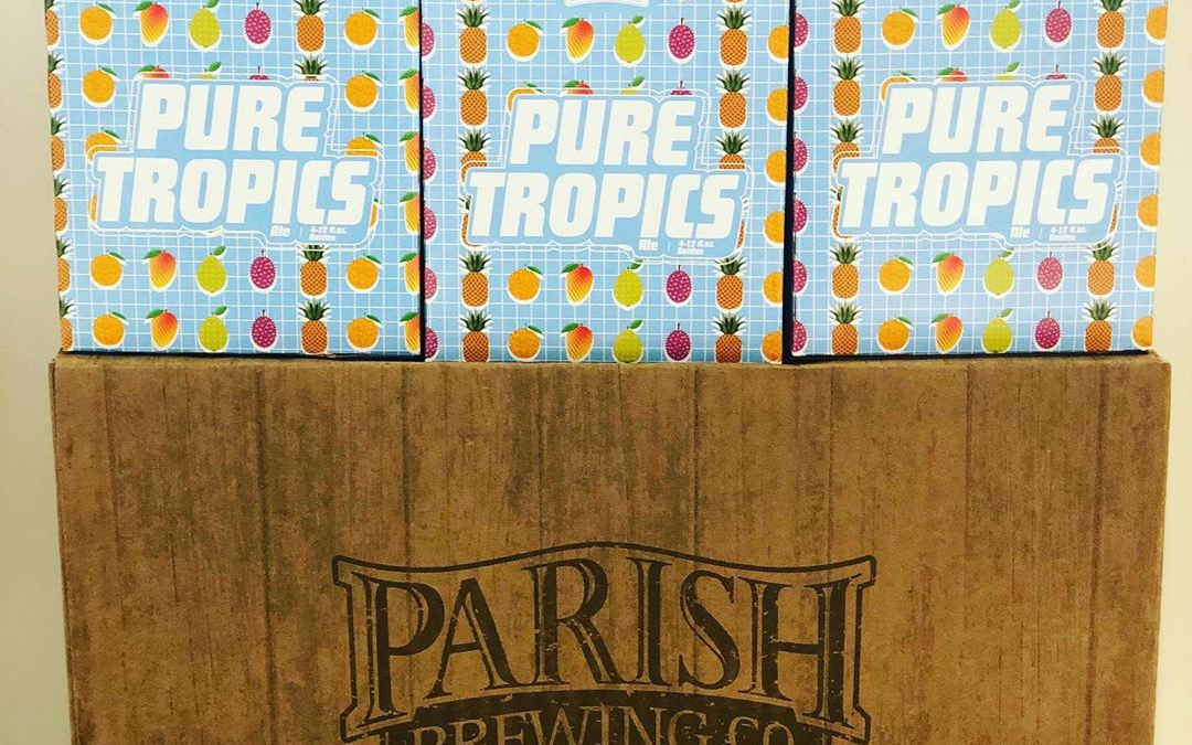 @parishbrewingco Pure Tropics is now in stock at our Perkins Rd location! #beer #drinklocal #freshhops…