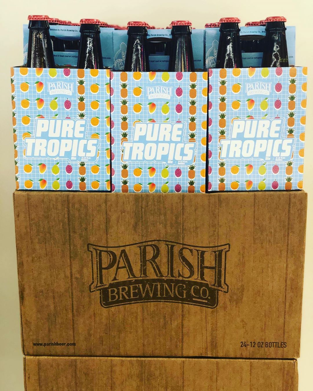 @parishbrewingco Pure Tropics is now in stock at our Perkins Rd location! #beer #drinklocal #freshhops…