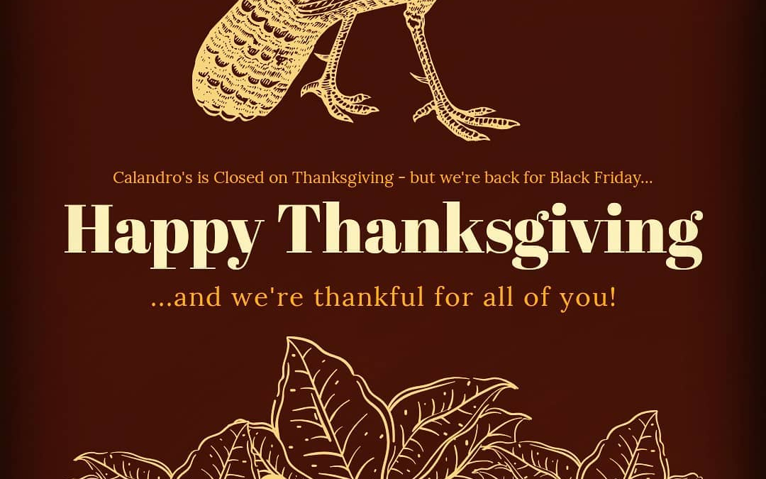 Have a wonderful, safe, delicious & most importantly, happy Thanksgiving y’all! We’re closed tomorrow (11/28),…