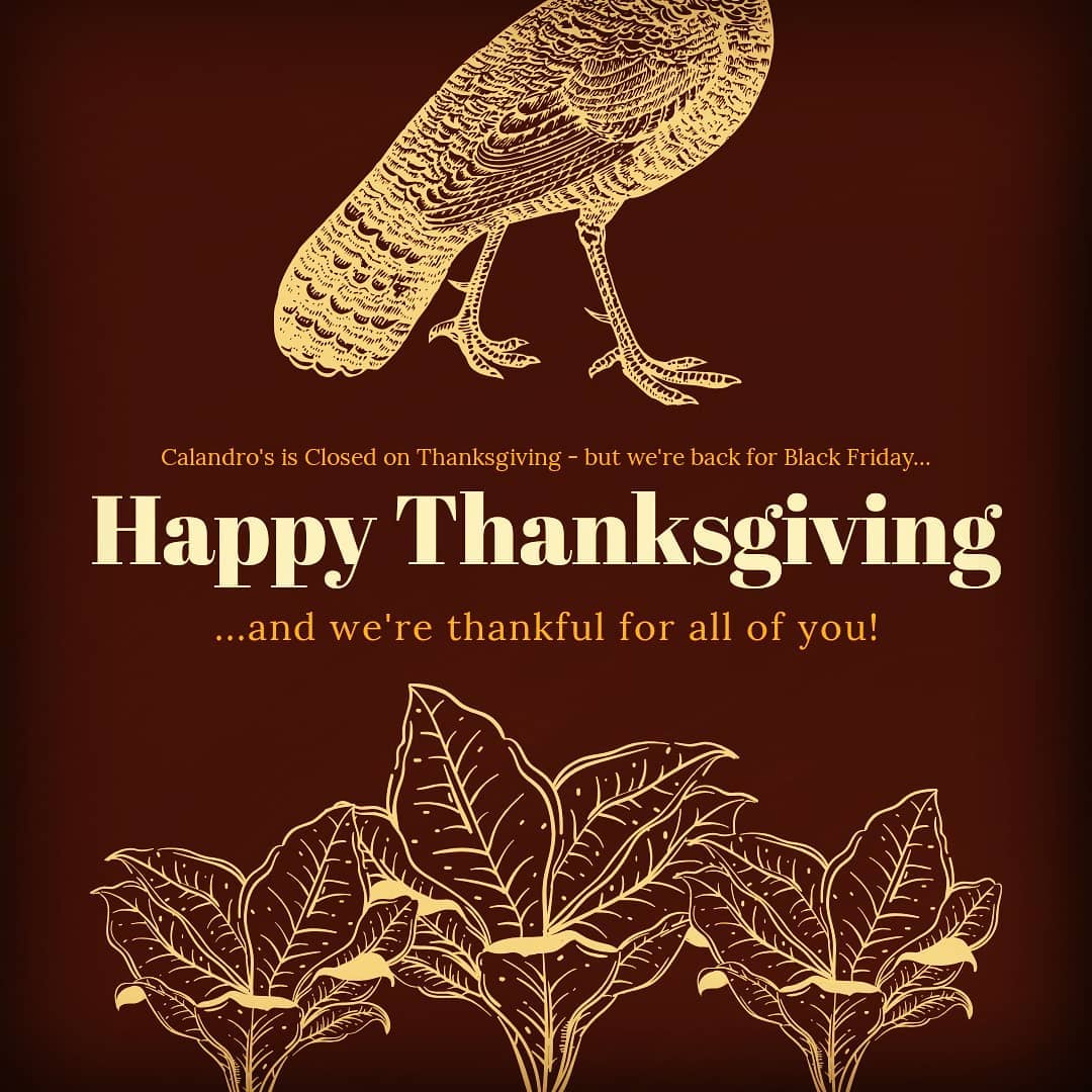 Have a wonderful, safe, delicious & most importantly, happy Thanksgiving y’all! We’re closed tomorrow (11/28),…