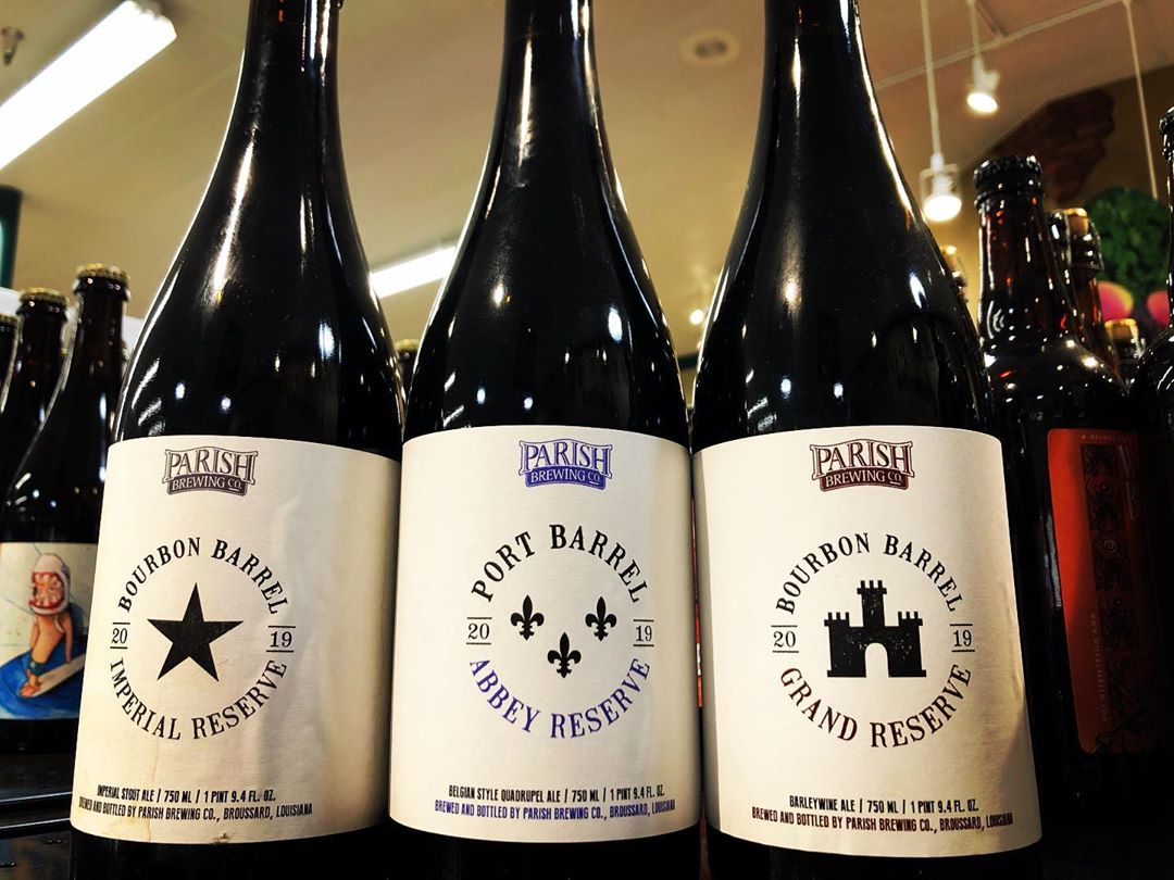 These beauties from 2019 Grand Reserve day @parishbrewingco just landed at our Perkins Rd location!…