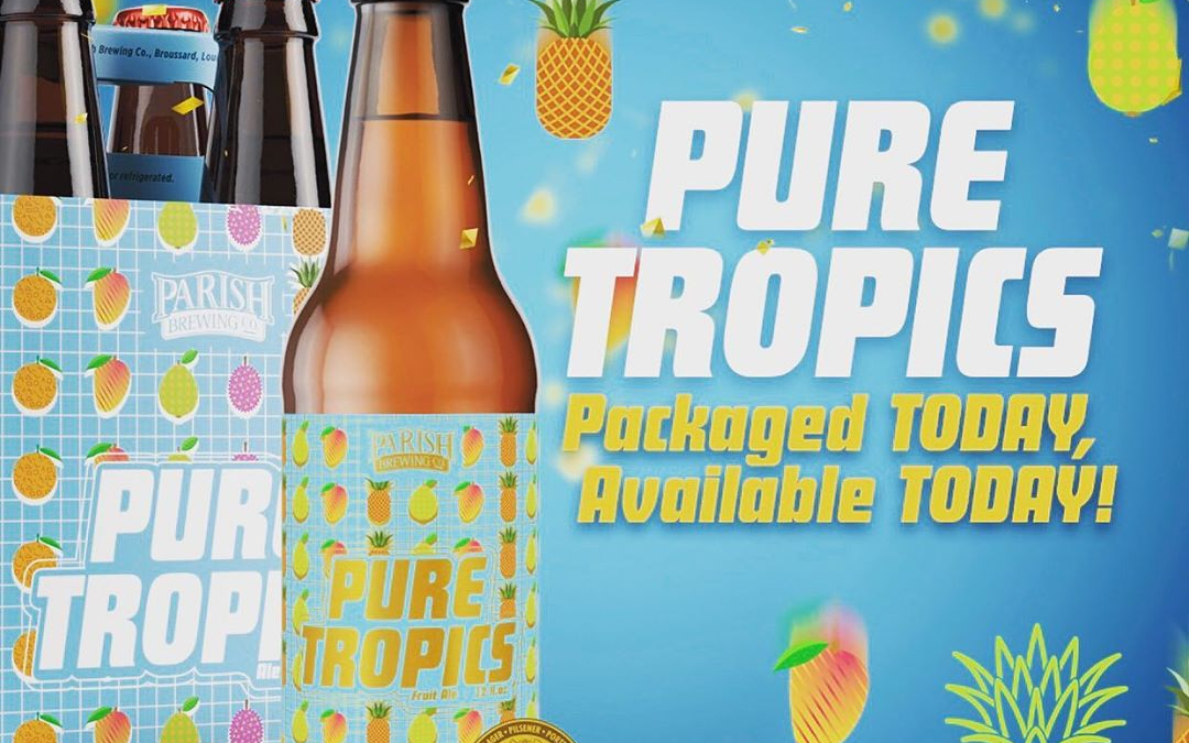 At around 2 PM today we will be releasing same day bottled @parishbrewingco Pure Tropics…