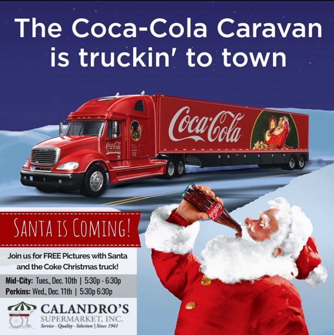 The Coca Cola Christmas Truck Tour is making a stop at Calandro’s! Join us at…