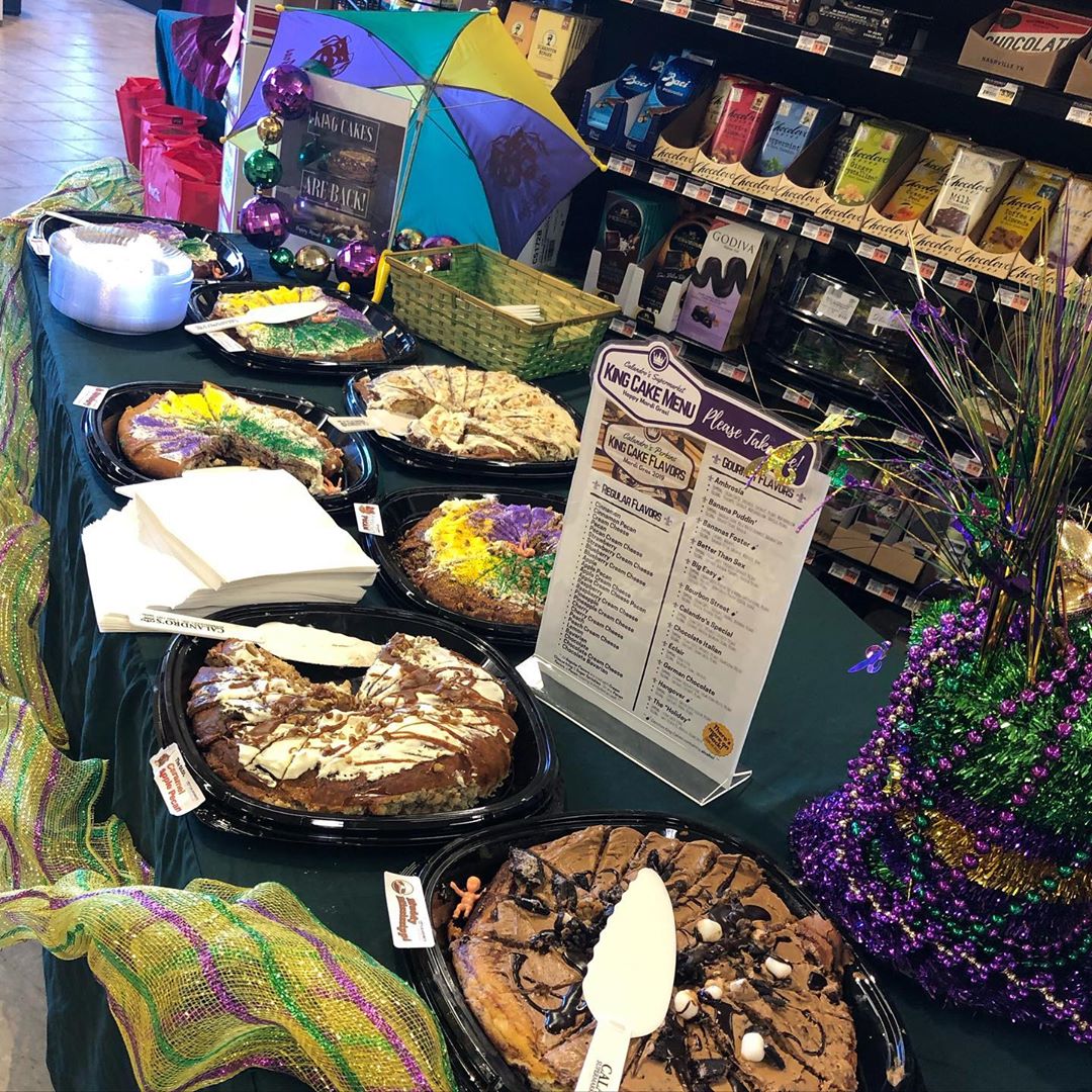 King cakes are back! We are sampling today at the Perkins location until 2 pm….