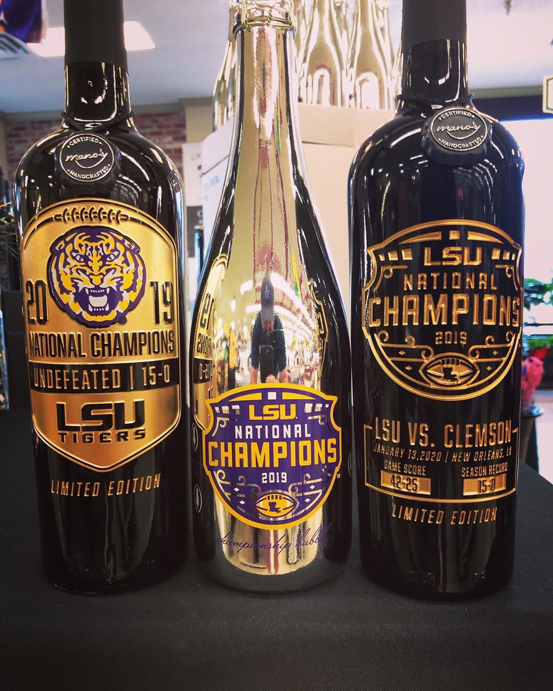 We have received the 2019 National Championship commemorative wines at our a Perkins Rd location!…