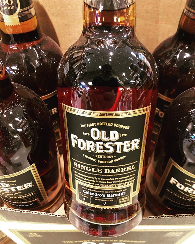 Our first pick of @oldforester Single Barrel Bourbon is now available at our Perkins Rd…