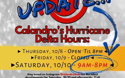 HOURS UPDATE: We’ll see y’all starting at 9am tomorrow (Sat., 10/10) to do an a…