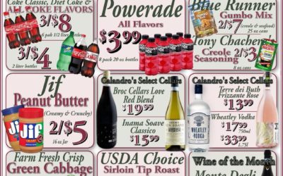 Calandro’s Incredible Deals and Specials for This Week! (3/25/2021 – 3/30/2021)…