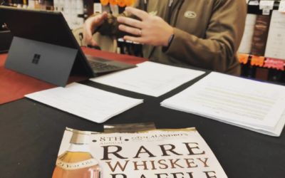 Gearing up for #rarewhiskeyraffle time! @mattmoscona & @1045espn are already bro…